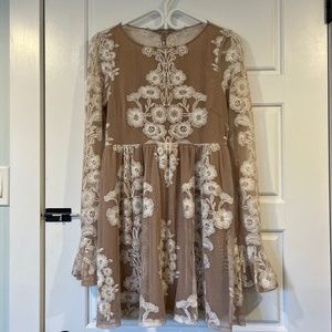 Free People Ivory Mini Dress